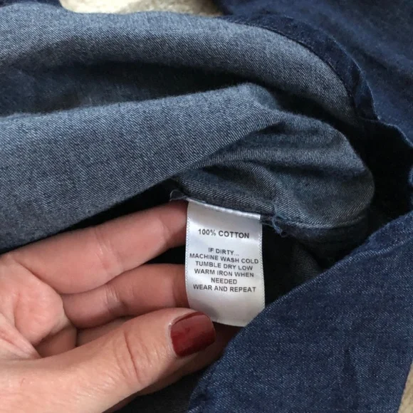 Tradlands Hatteras Pop Over Denim Shirt - Picture 9 of 14